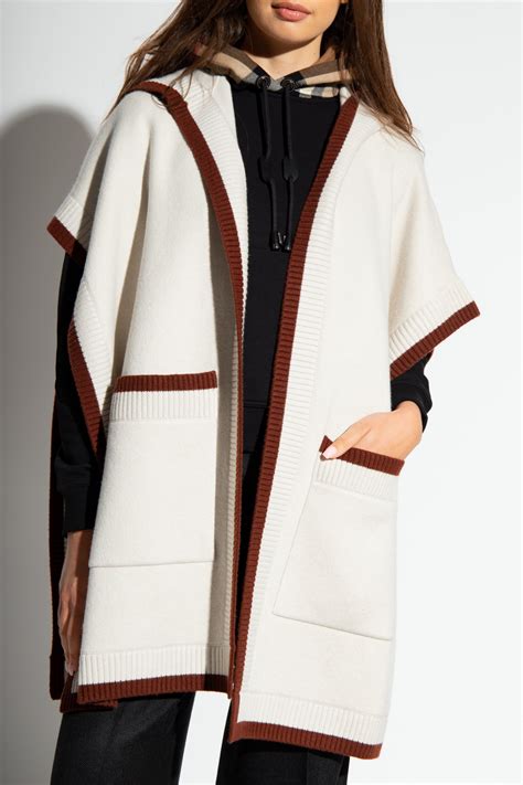 burberry carla wool-blend poncho